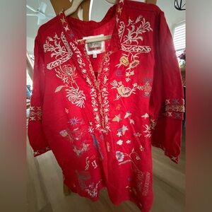 Johnny Was Embroidered Tunic